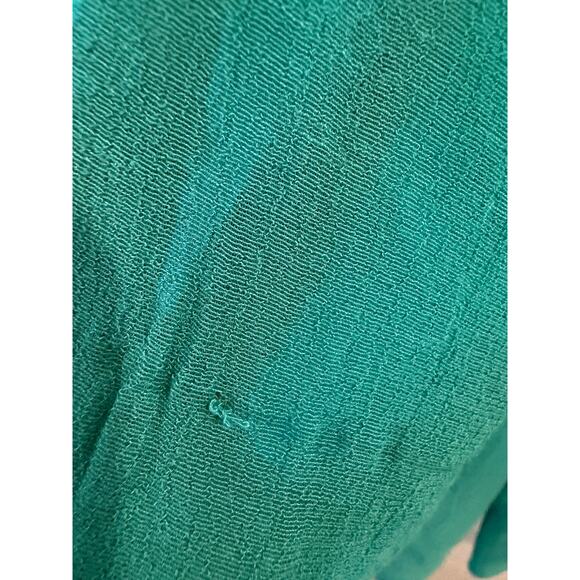 Alfani Turquoise Sheer Pleated Button Front Tunic Blouse Size 1X - Picture 5 of 5